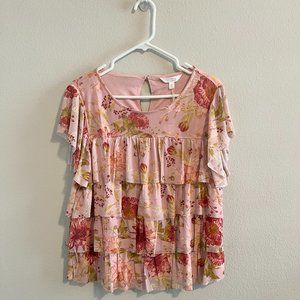 LC Lauren Conrad Tiered Ruffle Top - Sz XL (NWT)